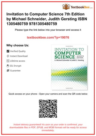 Invitation to Computer Science 7th Edition by Michael Schneider and ...