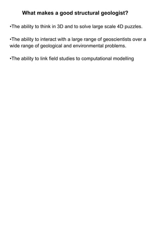 Application of structural geology to the solution of engineering ...