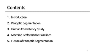 Panoptic Segmentation | PPT