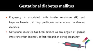 Obesity and gestational diabetes presentation | PPTX