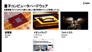 9
늌
Google
IBM
ȥå
ϥͥ
IonQ
եȥ˥
Xanadu
PsiQ
늌ӥӥåˤA¤ԭΥޥ󤬵ǈƤ롣
?
ӥԥ`ϩ`ɥ
 