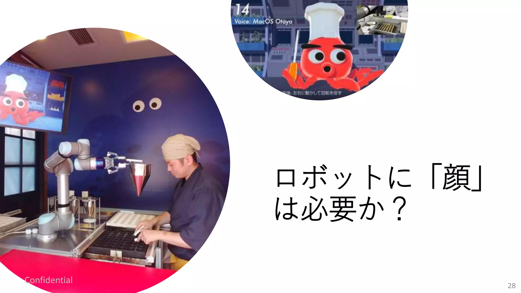 ロボットに「顔」
は必要か？
Confidential
28
 