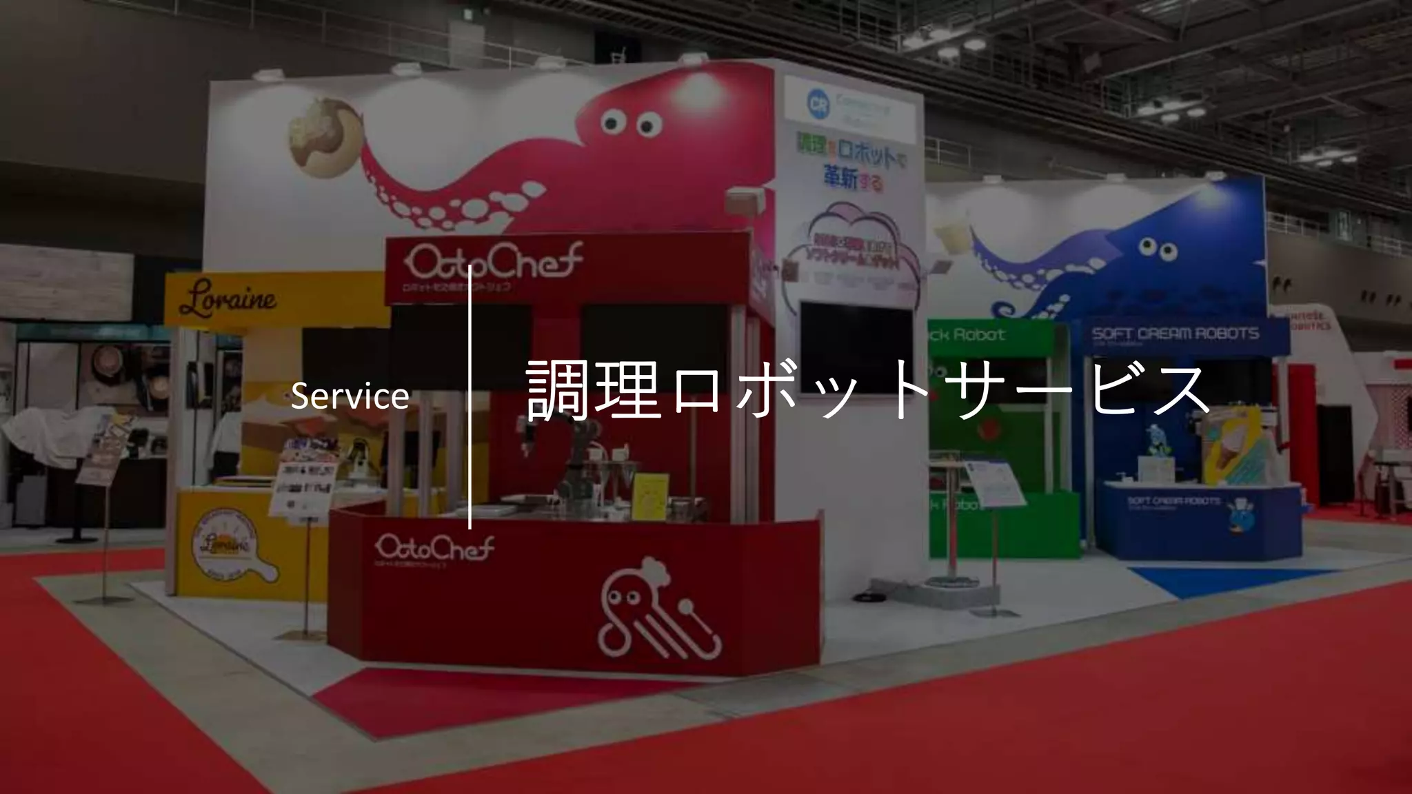 Connected Robotics
調理ロボットサービスService
 