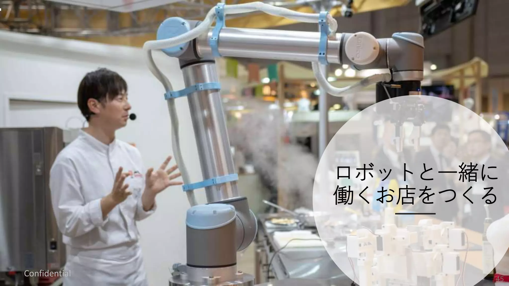 ロボットと一緒に
働くお店をつくる
Confidential
45
 