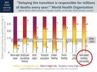 “Delaying the transition is responsible for millions
of deaths every year:” World Health Organisation
Yellow is moderate r...