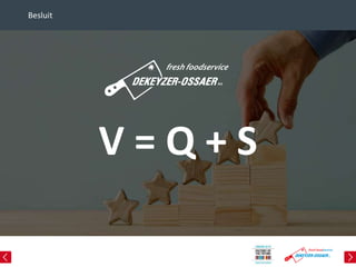 Besluit
V = Q + S
 