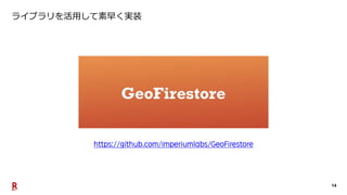 14
ライブラリを活用して素早く実装
 