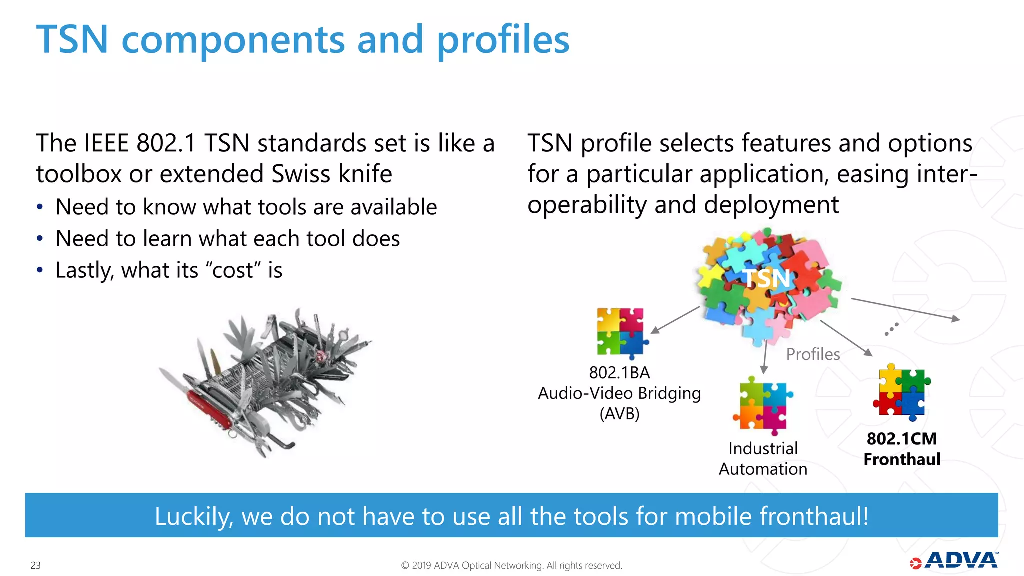Tsn Features Options for time-sensitive networking for 5G fronthaul | PDF
