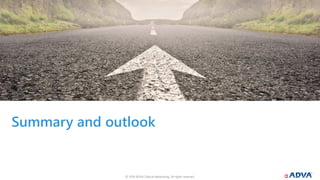 © 2019 ADVA Optical Networking. All rights reserved.2929 © 2019 ADVA Optical Networking. All rights reserved.29
Summary and outlook
 