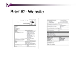 Brief #2: Website
 
