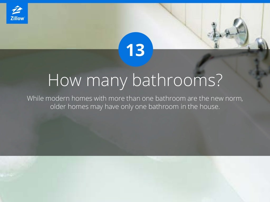 How many bathrooms? While modern