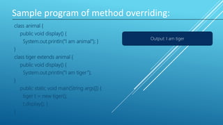 Inheritance in java | PPTX