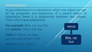 Inheritance in java | PPTX | Programming Languages | Computing