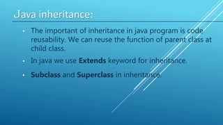 Inheritance in java | PPT