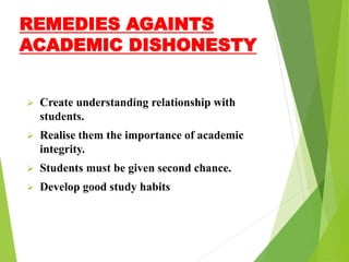 ACADEMIC DISHONESTY IS THE FIRST STEP CORRUPTION | PDF