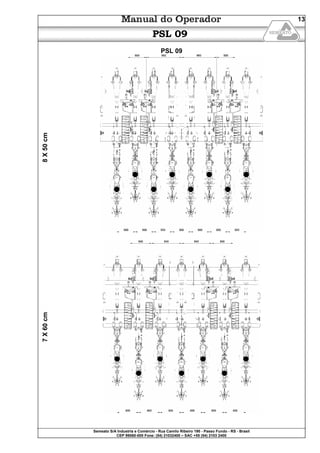 Semeato S/A Industria e Comércio - Rua Camilo Ribeiro 190 - Passo Fundo - RS - Brasil
CEP 99060-000 Fone: (54) 21032400 – SAC +55 (54) 2103 2400
13
PSL 09
PSL 09
8X50cm7X60cm
 