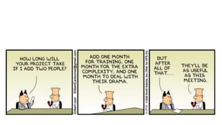 Dilbert on Brook’s Law
 