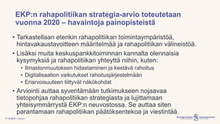 Pääjohtaja Olli Rehn: Suomen talouden murrosvaihe on yhä kesken, Euro ja talous -tiedotustilaisuus, 17.12.2019