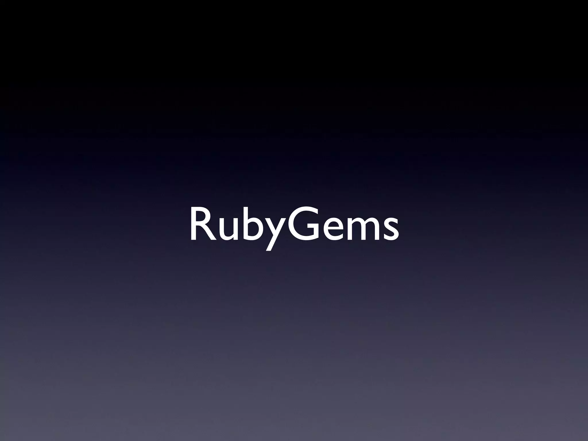 RubyGems 