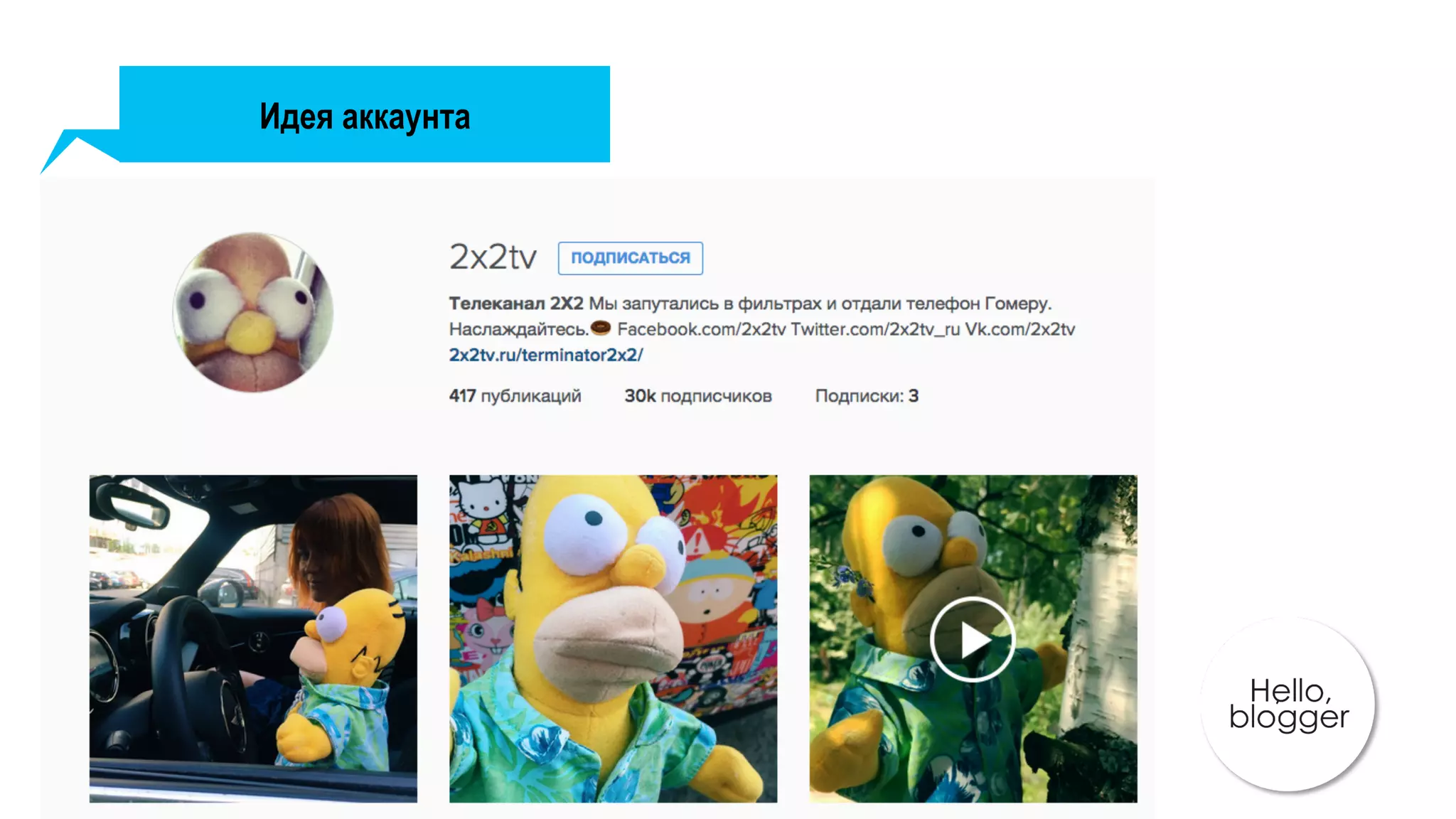 Идея аккаунта
 