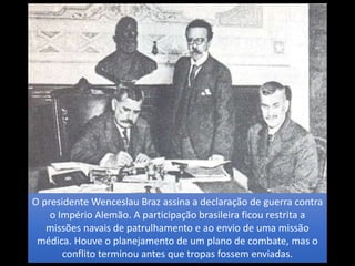 O governo do presidente Wenceslau Brás - Brasil Escola