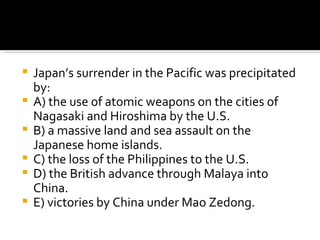 Ap World History 1914-present