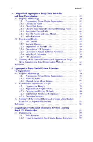 Deep Learning For Hyperspectral Image Analysis And Classification 1st ...