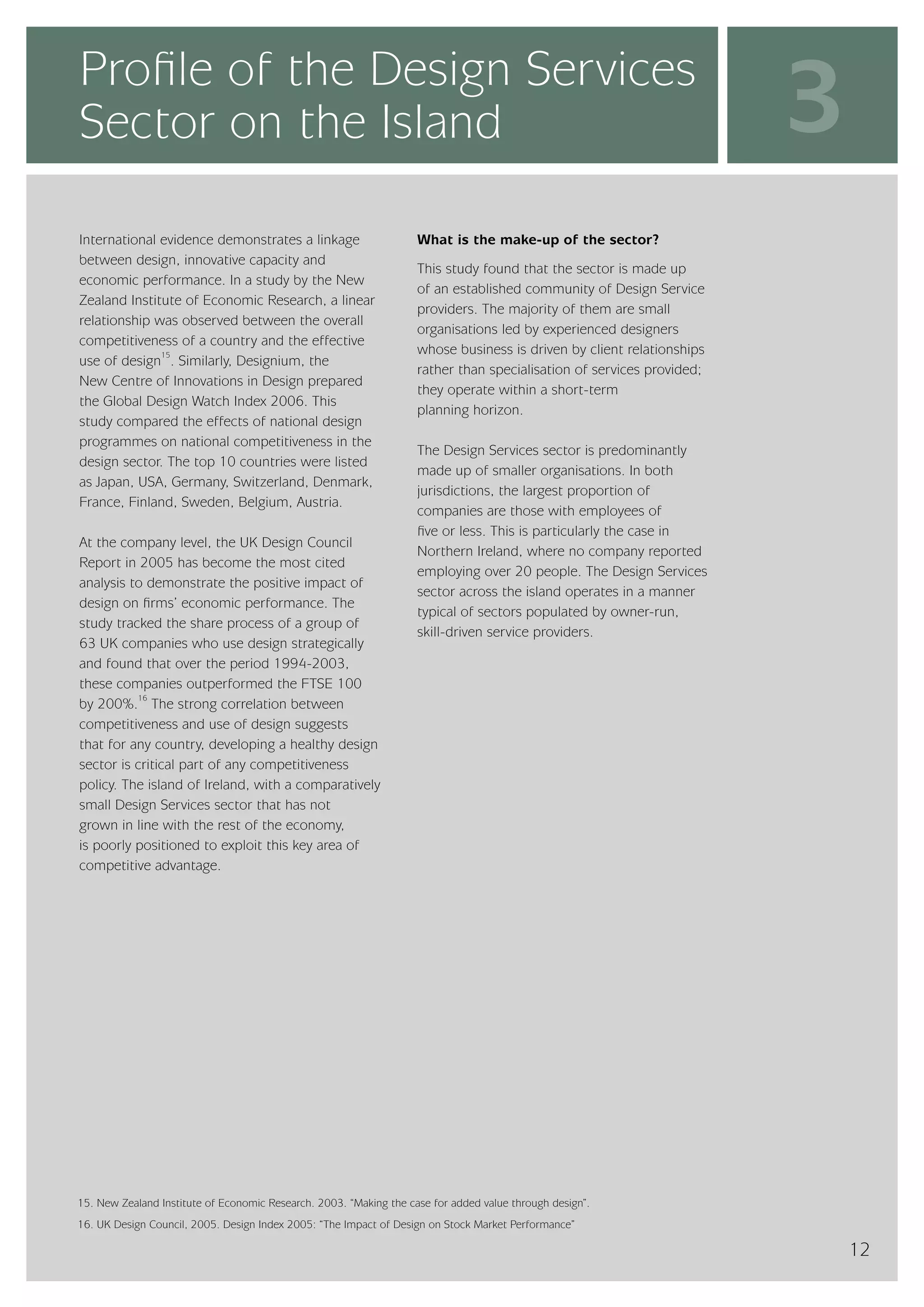 InterTradeIreland  - Design Services Sector