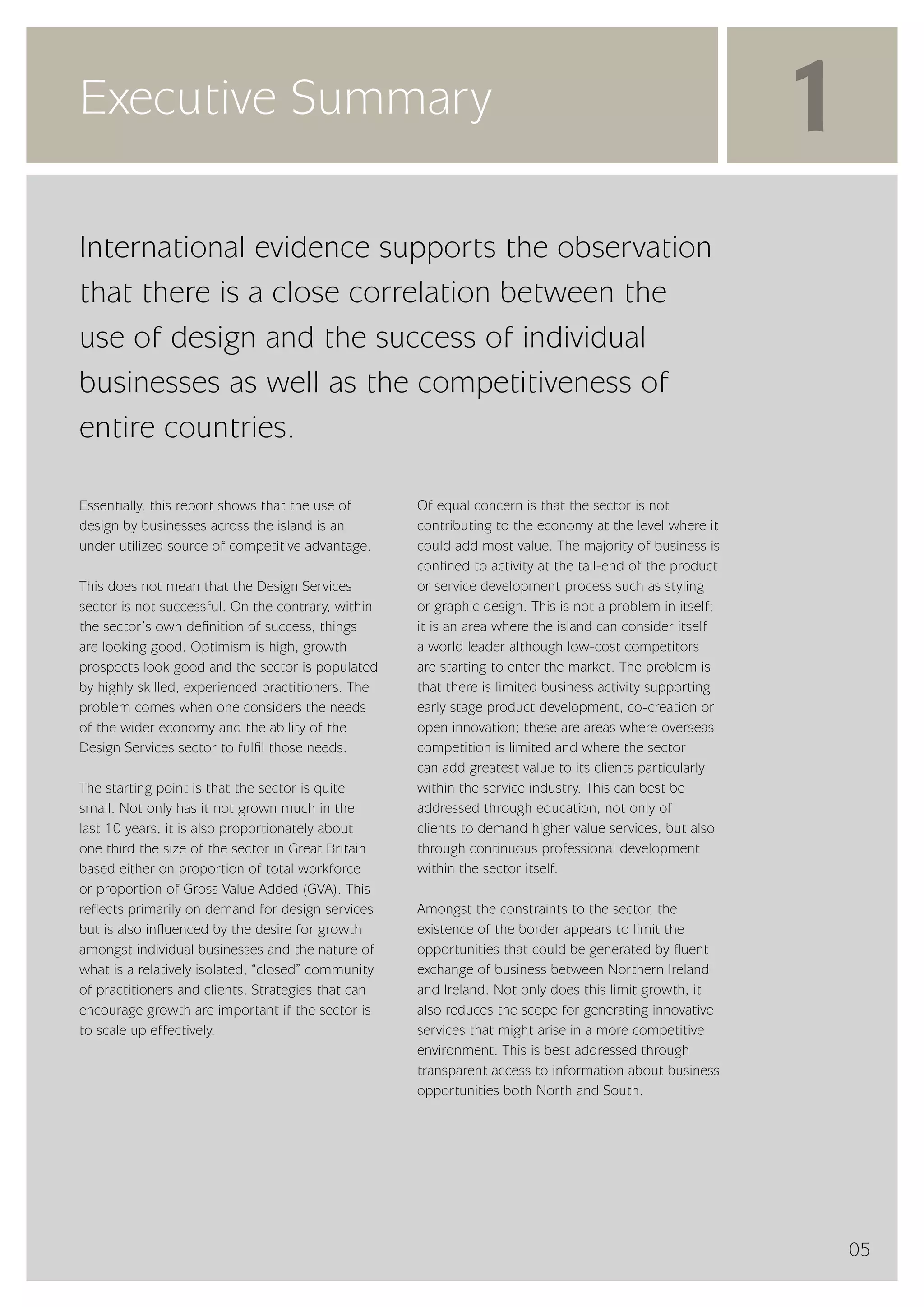 InterTradeIreland  - Design Services Sector