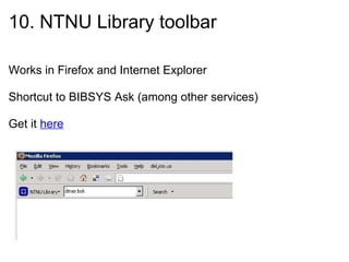 13 ways to search BIBSYS PPT