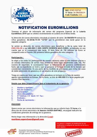 Notificacion Euromillinos