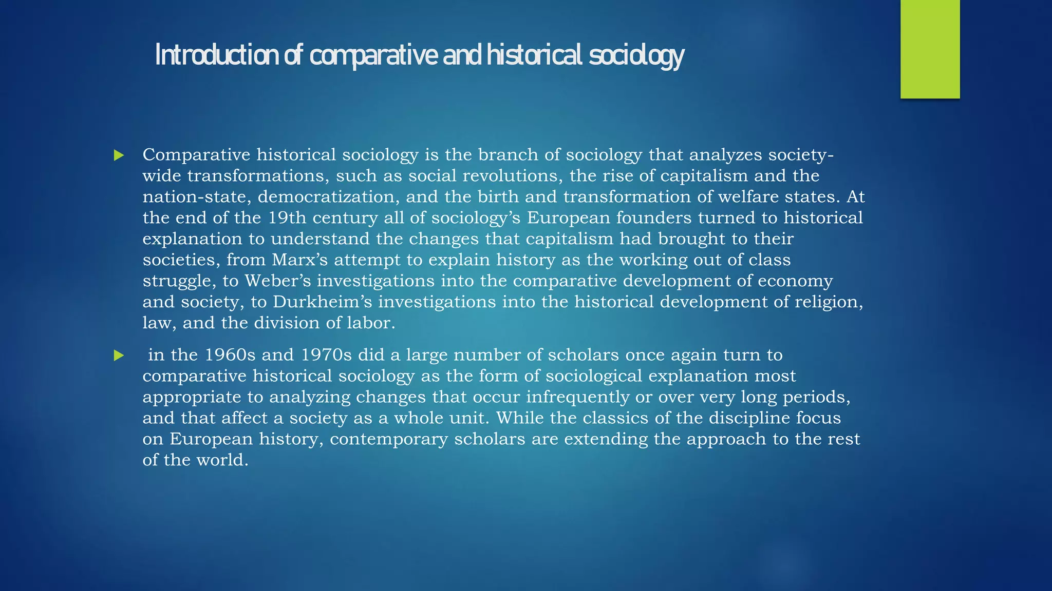 The comparative and historical method of sociology | PDF