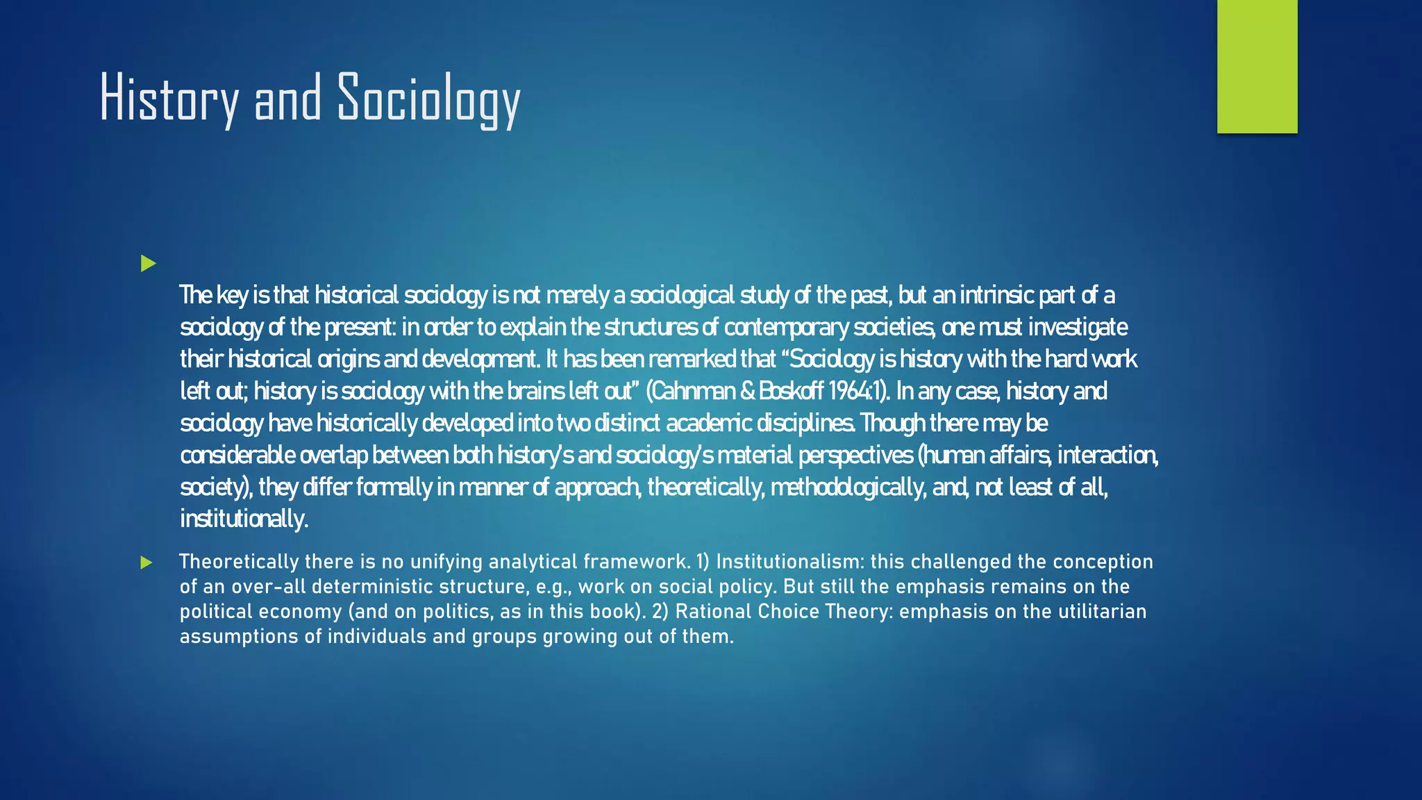 The comparative and historical method of sociology | PDF