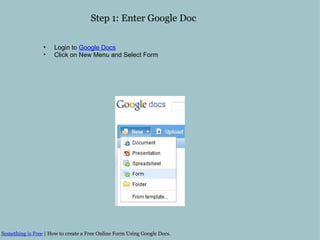 Enter Form Google Forms | PPT