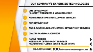 M.C.A. Internship Project Presentation - Devang Garach [191823011] | PDF