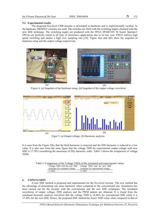 FPGA Based Selective Harmonic Elimination Technique for Multilevel ...