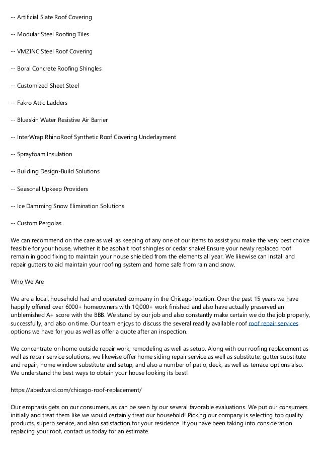 The Most Common Complaints About roofing replacement, and Why They're…