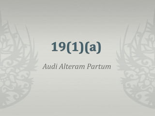 Audi Alteram Partum

 