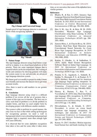 Sign Language Detector Using Cloud | PDF