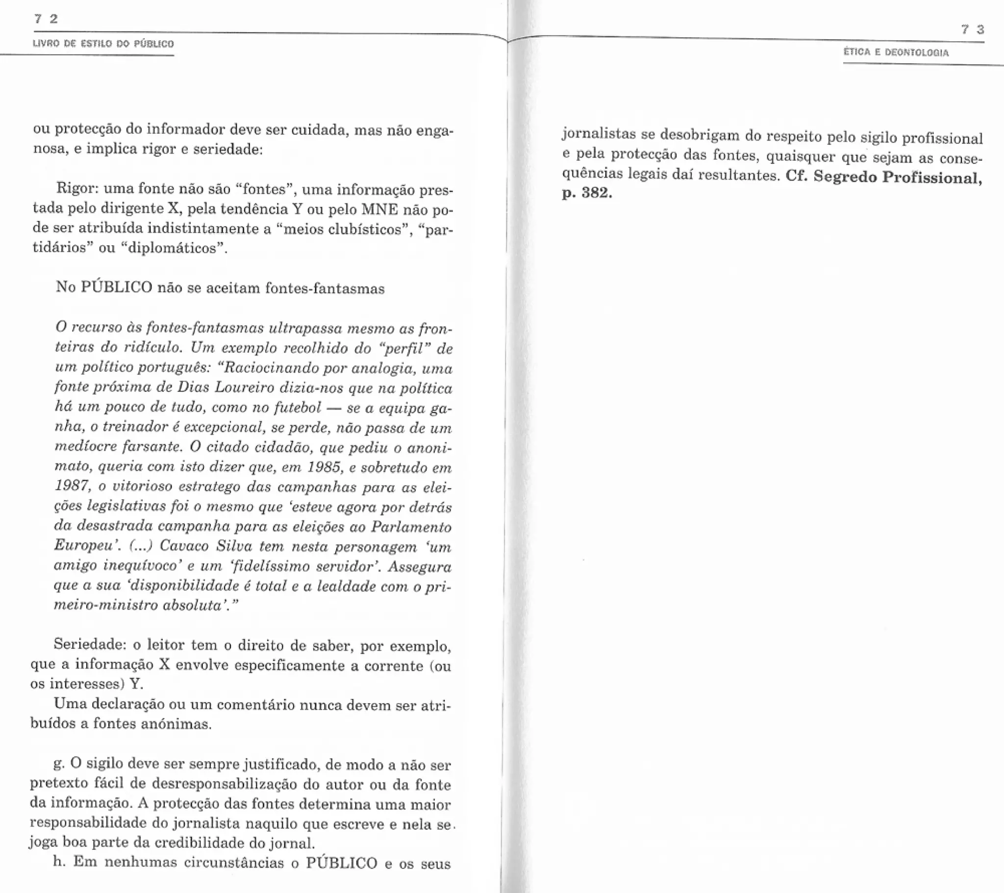 As fontes no “Público”