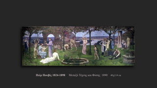 Πιέρ Πουβίς 1824-1898 Μεταξύ Τέχνης και Φύσης 1890 40χ114 εκ
 