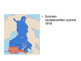 Suomen rautatieverkko vuonna 1918 