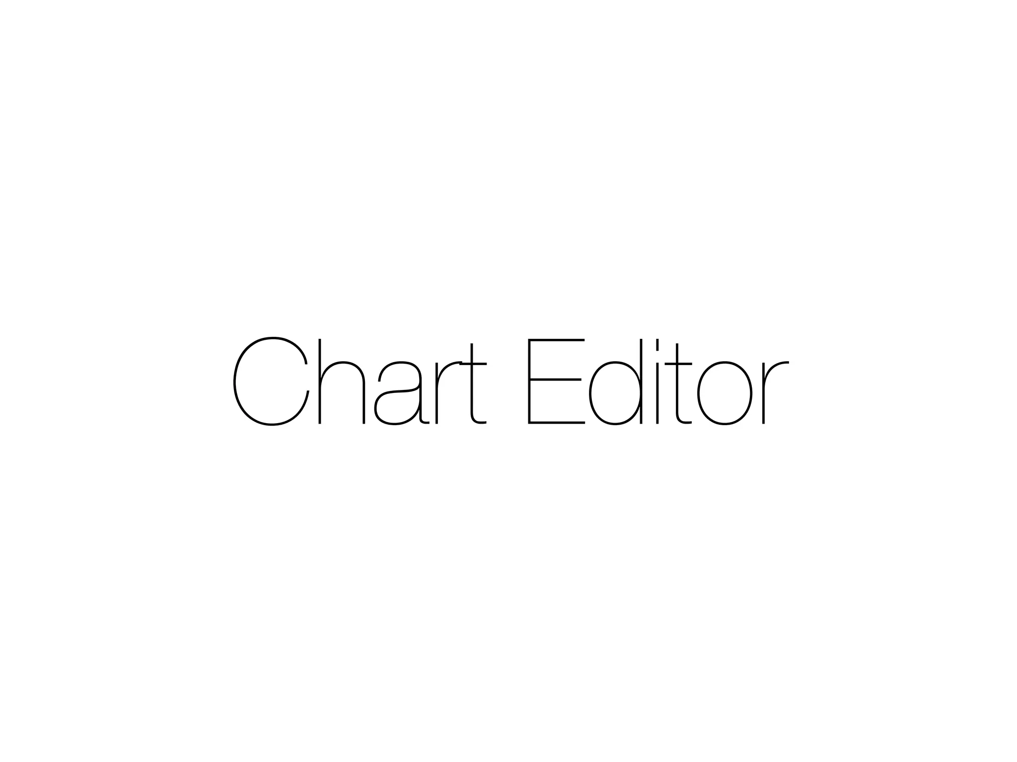 Chart Editor
 