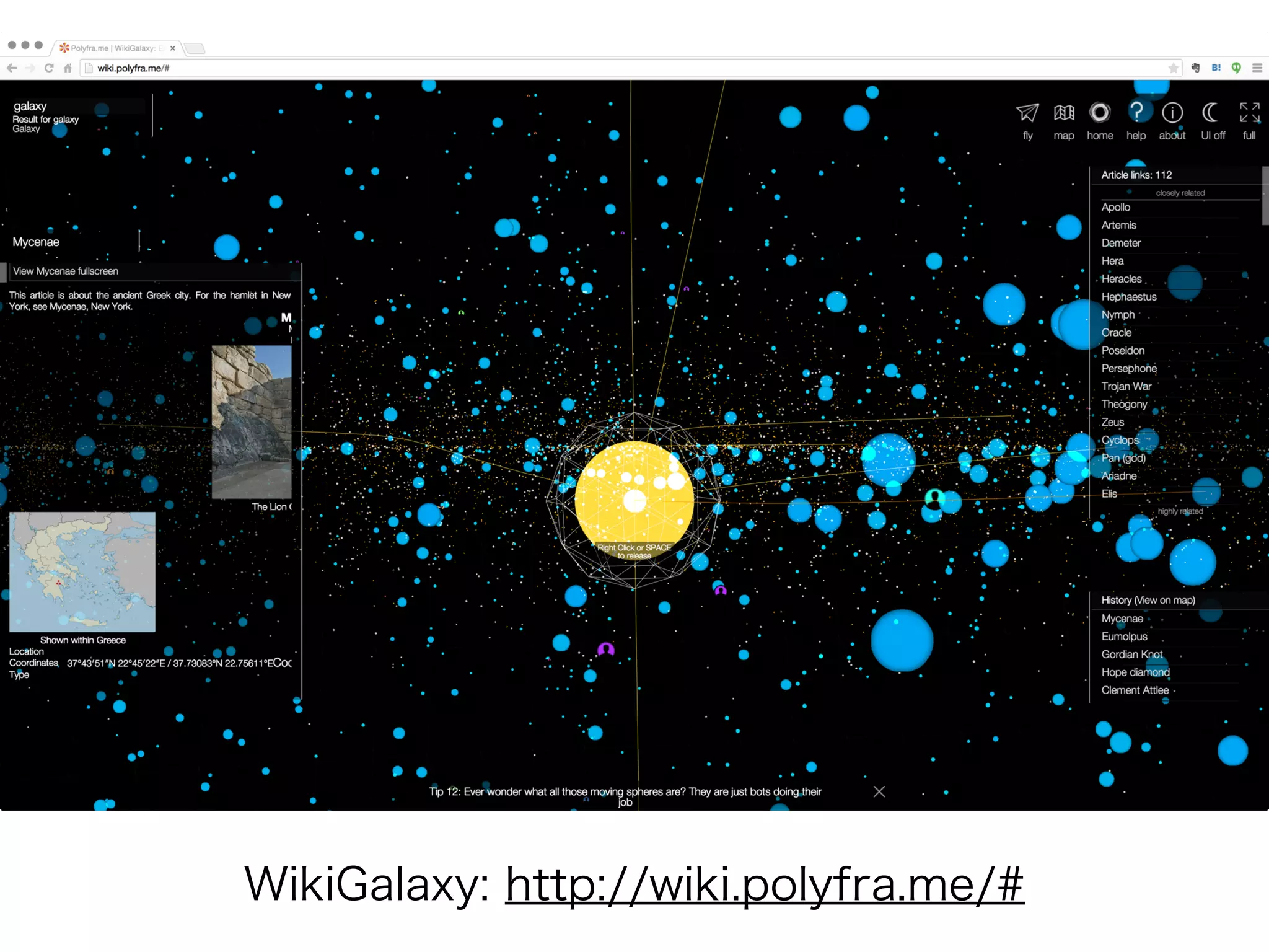 WikiGalaxy: http://wiki.polyfra.me/#
 