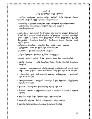   103
gFjp ?,?
jkpH; mwp”h;fSk; jkpH;j; bjhz;Lk;
1/ ghujpahh;. ghujpjhrd;. ehkf;fy; ftp”h;. ftpkzp njrpf tpehafk; gps;is
bjhlh;ghd bra;jpfs;. rpwe;j bjhlh;fs;. r[pwg;g[g; bgah;fs;/
2/ kug[f;ftpij ? Koaurd;. thzpjhrd;. Rujh. fz;zjhrd;. cLkiyehuhazftp.
gl;Lf;nfhl;il fy;ahzRe;juk;. kUjfhrp bjhlh;ghd bra;jpfs;.
milbkhHpbgah;fs;/
3/ g[Jf; ftpij ? e/gpr;rK:h;j;jp. rp/R/bry;yg;gh. jUK rptuhK. gRta;ah. ,uh/kPdhl;rp.
rp/kzp. rpw;gp. K/nkj;jh. <nuhL jkpHd;gd;. mg;Jy;uFkhd;. fyhg;hpah. fy;ahz;$p.
“hdf; Tj;jd;. njtnjtd;. rhiy ,se;jpiuad.; rhypdp ,se;jpiuad;. Mye;J}h;
nkhfdu’;fd; ? bjhlh;ghd bra;jpfs;. nkw;nfhs;fs;. rpwg;g[j; bjhlh;fs; kw;Wk;
vGjpa E}y;fs;/
4/ jkpHpy; foj ,yf;fpak; ? ehl;Fwpg;g[/ neU ? fhe;jp ? K/t/ ? mz;zh ?
Mde;ju’;fk; gp;s;is ehl;Fwpg;g[ bjhlh;ghd bra;jpfs;/
5/ ehlff;fiy ? ,irf;fiy bjhlh;ghd bra;jpfs;
6/ jkpHpy; rpWfijfs; jiyg;g[ ? Mrphpah; ? bghUj;Jjy;
7/ fiyfs; ? rpw;gk; ? Xtpak; ? ngr;R ? jpiug;glf;fiy bjhlh;ghd bra;jpfs;
8/ jkpHpd; bjhd;ik ? jkpH; bkhHpapd; rpwg;g[. jpuhtpl bkhHpfs; bjhlh;ghd
bra;jpfs;
9/ ciueil ? kiwkiyaofs;. ghpjpkhw;fiy”h;. e/K/nt’;flrhkp ehl;lhh;. uh/gp/
nrJg; gps;is. jpU/tp/f/. itahg[hpg;gps;is ? bkhHp eil bjhlh;ghd bra;jpfs;/
10/ c/nt/rhkpehj Iah;. bj/bgh/kPdhl;rp Re;judhh;. rp/,yf;Ftdhh; ? jkpH;g;gzp
bjhlh;ghd bra;jpfs;
11/ njtneag;ghthzh; ? mfuKjyp. ghtynuW bgU”; rpj;jpudhh;. jkpH;j;bjhz;L
bjhlh;ghd bra;jpfs; 
12/ $p/a[/nghg; ? tPukhKdpth; jkpH;j;bjhz;L rpwg;g[j; bjhlh;fs;
13/ bghpahh; ? mz;zh ? Kj;Juhkyp’;fj; njth; ? mk;ngj;fh; ? fhkuhrh; ? rKjhaj;
bjhz;L/
14/ jkpHfk; ? CUk; ngUk;. njhw;wk; khw;wk; gw;wpa bra;jpfs;
15/ cyfshtpa jkpHh;fs; rpwg;g[k; ? bgUika[k; ? jkpH;g; gzpa[k;
16/ jkpH;bkhHpapy; mwptpay; rpe;jidfs; bjhlh;ghd bra;jpfs;
 