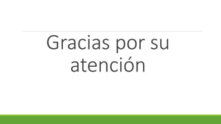 Gracias por su
atención
 