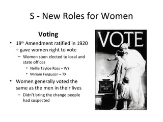 1920s Lecture 4 The Roaring 20s | PPT