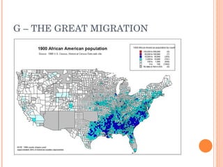 G – THE GREAT MIGRATION 