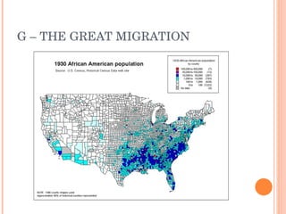 G – THE GREAT MIGRATION 
