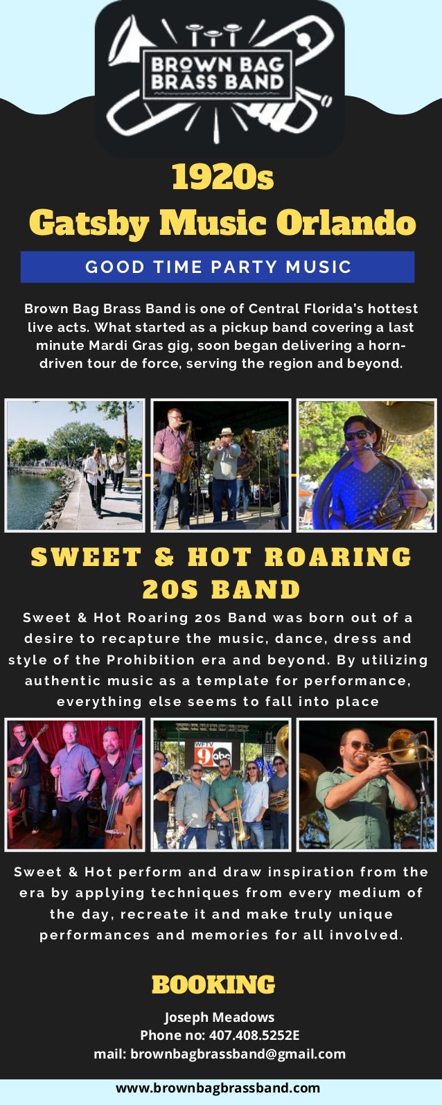 1920s gatsby music orlando infographics